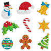 Christmas Theme DIY PVC Diamond Painting Sticker Kit PW-WG29650-07-1