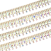2Yards Iron & Glass Beaded Trim Garland Strand OCOR-ME0001-70-1