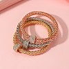 3Pcs Alloy Rhinestone Bangle Set FS-WG4938A-04-2