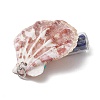 7Pcs 7 Styles Natural Scallop Shell & Dyed Synthetic Turquoise Starfish Pendants PALLOY-JF03564-01-5