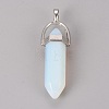 Opalite Pointed Pendants G-WH0004-16-1