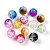 Baking Painted Transparent Crackle Glass Beads DGLA-Q018-10mm-M01-2