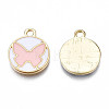 Alloy Enamel Pendants PALLOY-S133-008C-2