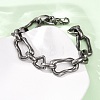 304 Stainless Steel Chunky Link Chain Bracelets for Women Men BJEW-C148-03AS-3