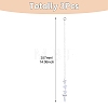 3Pcs Leaf Glass Hanging Suncatchers HJEW-TADJ0014-4