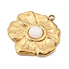 Natural White Agate Pendants SA-CBA0C6A-02A-G-2