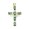 Brass Pave Cubic Zirconia Pendants CU-CBAE7DF-11G-A01-1
