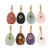 Natural Mixed Stone Pendants G-P628-02G-M-1