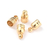 Brass Cord End Cap for Jewelry Making X-KK-O139-14A-G-1