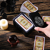 Cross & Star Printed Iron Tarot Card Collection Boxes AJEW-CN0007-91B-3