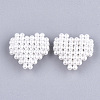Handmade ABS Plastic Imitation Pearl Woven Beads FIND-T039-17-2