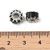 Rack Plating Platinum Brass Micro Pave Cubic Zirconia Beads KK-Q795-02C-P-3