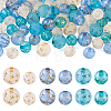 75Pcs 6 Styles Transparent Frosted Resin Beads RESI-TA0002-42-1