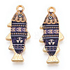 Alloy Enamel Pendants FIND-C037-16G-04-1-2