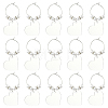20Pcs Brass Wine Glass Charm Rings AJEW-YW00007-1