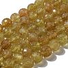 Natural Yellow Apatite Beads Strands G-G927-09A-1