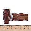 Natural Red Jasper Owl Carved Pendants G-C157-01A-3