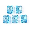 Baking Paint Transparent Glass Beads DGLA-N018-02C-1
