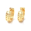 Brass Flat Round Hoop Earrings for Women EJEW-P199-11G-1