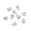 SHEGRACE Brass Bead Cap Bails XGRQ1U794-375P-2