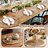Round Natural Wood Beaded Napkin Rings AJEW-JOY00001-5