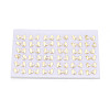 Brass & Natural Pearl Stud Earrings PEAR-N020-WX01-4