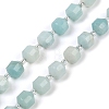 Natural Flower Amazonite Beads Strands G-O201B-116F-2