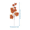 30Pcs 6 Colors Artificial Plastic Maple Leaf AJEW-CF0001-03-3