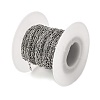 304 Stainless Steel Rectangle Link Chains CHS-B015-14P-2