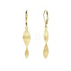 Twist Brass Leverback Earrings FS-WG34DE2-01-3