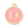 Golden Plated Alloy Enamel Charms ENAM-Q437-14D-1