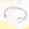304 Stainless Steel Cuff Bangles for Women Men BJEW-P386-03P-3