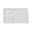 Heart Shape Quicksand DIY Silicone Mold DIY-K073-10A-2