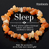 Natural Red Aventurine Chip Beaded Stretch Bracelets JI5766-7-1