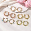 Transparent Acrylic Hoop Earrings EJEW-JE06954-1