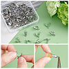 100Pcs 304 Stainless Steel Pinch Bails STAS-DC0010-49-4