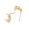SHEGRACE Brass Micro Pave Cubic Zirconia Stud Earrings XGRQ4N353-703G-2