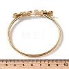 304 Stainless Steel Cat Eye Cuff Bangles BJEW-L719-02B-G-5