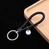 PU Leather Knitting Keychains LS-KEYC-PW0002-002A-15-1