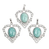 Natural Amazonite Pendants G-A315-04C-P-1