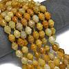 Natural Topaz Jade Beads Strands G-K389-D02-01-2