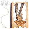Wood Animal Hanging Ornaments HJEW-WH0053-08A-1