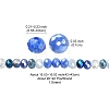 Electroplate Glass Beads Strands EGLA-YW0002-D02-4