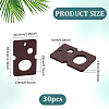 30Pcs Wood Thread Winding Boards AJEW-PH0012-44C-2