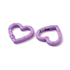 Spray Painted Alloy Spring Gate Rings FIND-A027-01-3
