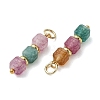 Natural Multicolor Tourmaline Pendants PALLOY-JF05308-3
