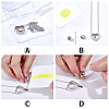 1Pc 304 Stainless Steel Heart Pendant Urn Ashes Necklaces NJEW-CN0001-19RGP-5