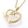 304 Stainless Steel Pendant Necklaces X-NJEW-H486-23G-2