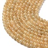 Natural Yellow Garnet Beads Strands G-Z129-C01-4mm-01-4