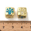 Rack Plating Brass Micro Pave Cubic Zirconia Beads KK-P268-01G-05-2